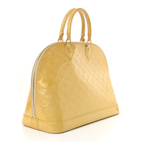 Louis Vuitton Citrine Patent Leather SN0123 Satchel